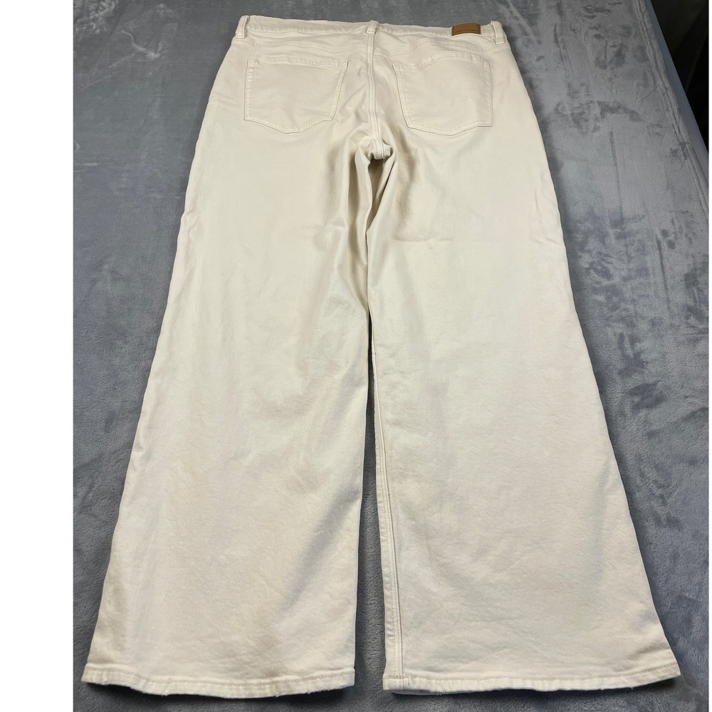 American Eagle Outfitters Wide Leg Jeans - Cream - Picture 4 of 16